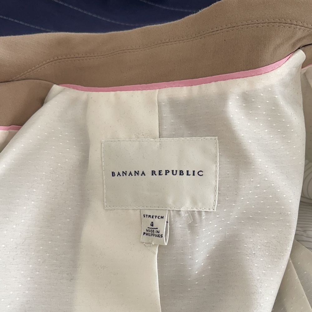 Banana Republic Cotton Classic Tailored Office Blazer size 4 - Picture 5 of 11